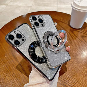 NEW Electroplated Casing HONOR X9A X9B X8B X7B X8 X7 X6 X9 90 70 Lite Luxury Glitter Paper Transparent Soft Case Honor X9b 5G with Bracket Cellphone Cover Honor X9a 5G 2024 HONORX7B