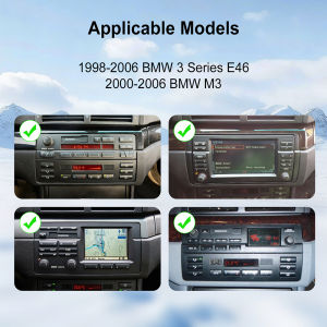 ANYFAR | 7 inch Linux IPS Screen Wireless CarPlay Android Auto Car Stereo for BMW E46 1998-2006 M3 2000-2006