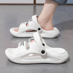 Mens Summer Outdoor Sandals Anti-Slip Deodorant Thick Bottom Driving Sports Beach Slippers Youth Trendy Slip-On EVA Material