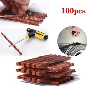 Tire Repair Tool Kit with Rubber Strips Tubeless Tyre Puncture Studding Plug Set Motorcycle Bike Truck Repair Accessories Amagi
