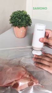 Review & Penggunaan Alat Sealer Makanan Samono SW-VAP10 Vacuum Sealer Rechargable