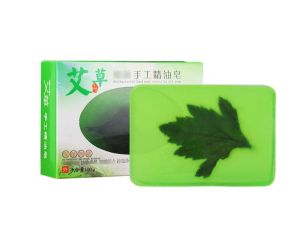 Xà phòng ngải cứu giảm mụn viêm da mờ sẹo ngăn ngừa lão hóa Xà phòng tinh dầu ngải cứu handmade