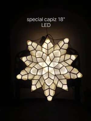Parol Special Capiz Christmas Lantern 18 inches 110v for US or Canada and 220v for local use On hand Ship agad