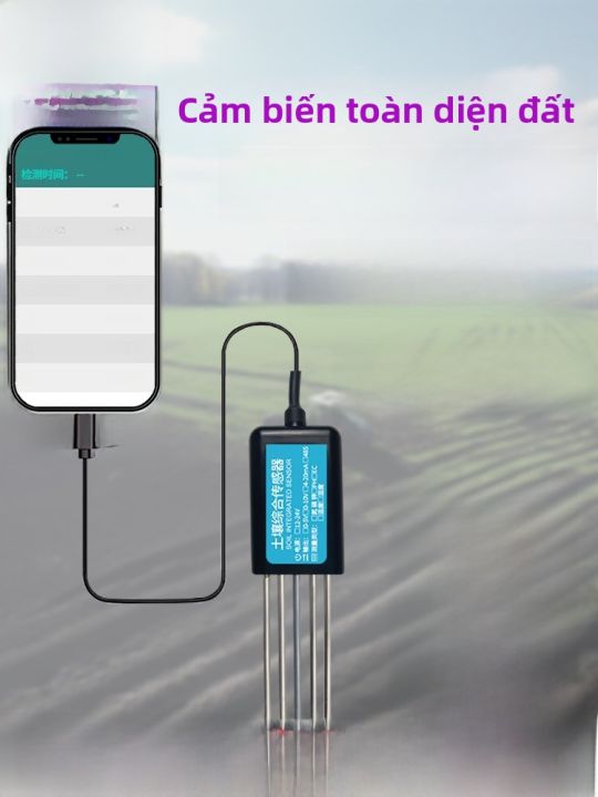 Bộ Cảm Biến Đa Năng 7 Trong 1 Để Kiểm Tra Độ Ẩm Và Nhiệt Độ Đất, Nitơ ...