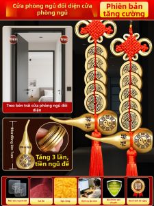HETANGYUESHE | Mặt Dây Chuyền Tiền Tướng Ngũ Đế Vàng 5 Đồng Tiền
