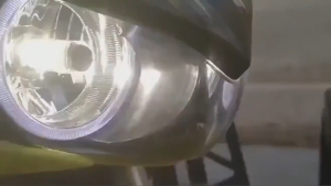 【24H SHIP】Motorcycle Headlight LED Bulbs H4 T19 White/Yellow color High Low beam With Blue Park Light
