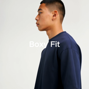 Oxwhite Men Boxy Fit Shoulder Panelled Top