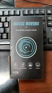 Ueblock✈ Adjustable Mouse Mover with Button Mouse Movement Simulator 5V 1A Wired Wireless Mouse Compatible for Computer Awakening for Keeps PC Active
