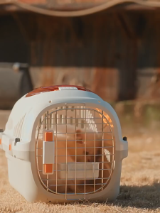 New Portable Cat Feeder with Skylight and Easy Access - High-Quality Pet Feeding Accessory Cat Sand Tub Toilet Cat Litter Box Pet Carrier Airline Pet Cage Portable Cat Carrier Travel Cage Cat Dog Carrier Crates Airline Approved Cage  Luxury Sunroof Bowl