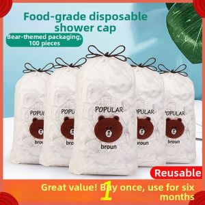 FANBI | Waterproof Shower Cap for Hair Mask Treatment Thermal Thick Plastic