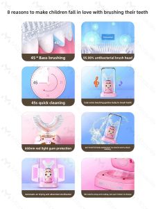 Miboerlife | Child Student Sterilizing U-shape Sonic Electric Toothbrush