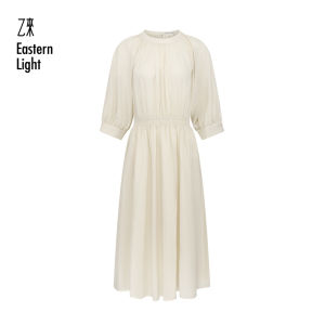 Eastern Light | Resort Style Waist-Cinching Dress Tencel Linen Blend