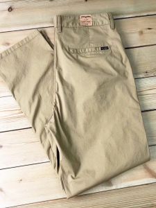 Vintage Khaki Loose Tapered Casual Work Pants