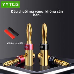 YYTCG | Dây Cáp Âm Thanh Đầu Cắm Chuối Mạ Vàng Đồng
