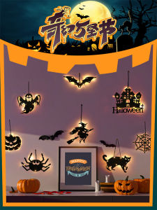 ไฟตกแต่งวันฮาโลวีน LED สัตว์ปีกผีสั้น ไฟปาร์ตี้ สไตล์สัตว์ปีก ตกแต่งหน้าร้านค้า ไฟตกแต่งวันฮาโลวีน ไฟตกแต่งวันฮาโลวีน