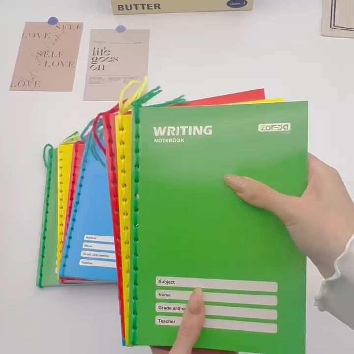 10pcs ZOFDA YARN A5 writing Composition notebook 80 Leaves 4Color giveaways for kids notepad