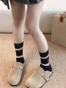 Tất sọc hình con  chó  tất hoạt hình dễ thương phong cách cổ đại hàn quốc nữ