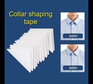 Shirt Collar Support Stays Anti Curling Invisible Collar Shape Keeper Self Adhesive Triangular Stiffener Pads For Business Shirt