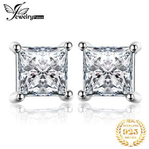 JewelryPalace Moissanite S925 Sterling Silver Stud Earrings