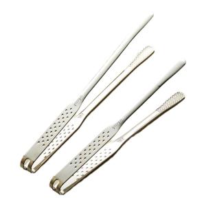 onlycook | Long Handle 316L Stainless Steel Kitchen Food Tongs