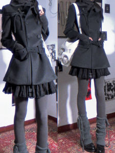 ZHENMANZI | Gorgeous Gray Double-Breasted Woolen Belted Winter Coat