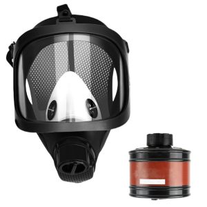 6800 หน้ากากป้องกันแก๊สพิษปลอดภัยทํางานกรองฝุ่นฟอร์มาลดีไฮด์คลุมทั้งหมดเครื่องช่วยหายใจแบบสเปรย์เคลือบสารเคมีอุตสาหกรรม