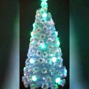 White & Blue Christmas Tree: Wholesale Pine Needle Trees & Accessories