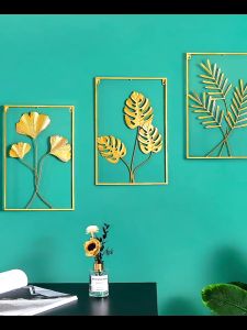 GTB Hiasan dinding wall decor 40*60cm hiasan dinding bunga daun dan hiasan estetik inding besi sofa ruang tamu kreatif modern latar belakang dekorasi ruangan R1137