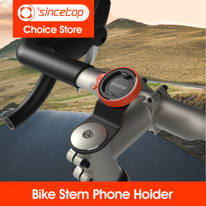 Bike Phone HolderBicycle Stem Cell Phone MountUniversal Aluminum MTB/Road Bike Cycling Phone Clamp LockQuick Attach/Detach