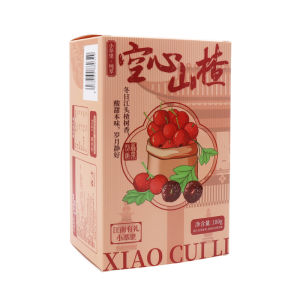 Pure Essence Hollow Hawthorn 180g Sweet And Sour Dried Fruit Snack No Seed Small Package Hawthorn Paste Dessert Snacks