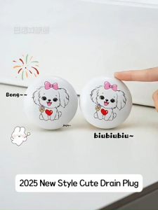 Copper Core Sink Wash Basin Plug Ceramic Filtration & Anti-Clogging Removable Rust-Proof & Durable Blocks Odors/Flying Insects