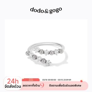 DODO.GOGO | Nhẫn Nữ Mới Phổ Biến Elegante Mở Hạt Ngọc Trai Pháp