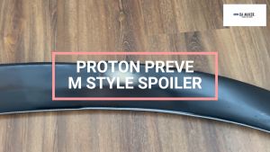 PROTON PREVE M STYLE REAR SPOILER SHORT SPOILER MATERIAL FIBER REINFORCED PLASTIC