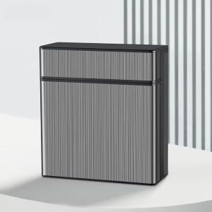 ความจุขนาดใหญ่กรณีบุหรี่ฝาครอบพลิกอัตโนมัติถือ 40 ชิ้นบุหรี่ป้องกันความดันแบบพกพากล่องเก็บกระเป๋าเครื่องมือสูบบุหรี่