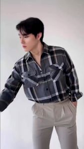 DANDY COSMO | เสื้อเชิร์ต Flannel เสื้อคลุม เนื้อผ้า Wool Mix DANDY COSMO Limited Edition