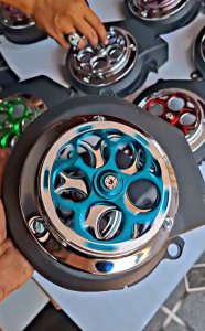 Tutup cover kipas mesin set spiner bigproject bulat croem krum yamaha mio sporty/smile mio soul nouvo