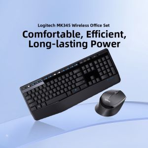 Logitech | Wireless Office Keyboard and Mouse Set with Palm Rest