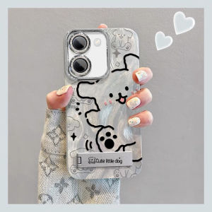 Protective Phone Case With Stand Shockproof Elegant Hollow Line