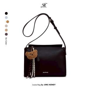 JIMS HONEY LOUISE BAG JH 375 TAS SELEMPANG WANITA FREE BAG CHARM GANTUNGAN TAS SLING BAG SIMPLE BAG TAS DAILY FREE BAGCHARM