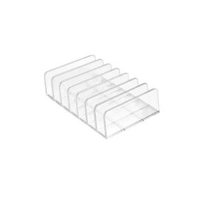 7 Grids Transparent Acrylic Cosmetic Organizer Eyeshadow Palette Makeup Organizer Desktop Cosmetics Tools Display Storage Holder