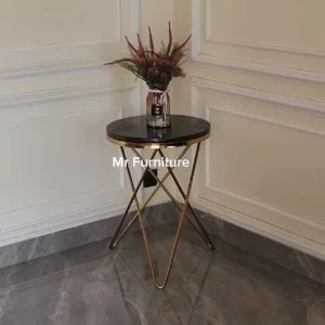 Meja Sudut Top Granit Hitam
