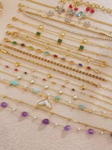 XIYANIKE Nữ 316L Thép Không Gỉ Bàn Tay Fatima Vòng Tay Thời Trang Ác Mắt Lắc Tay Hình Học Liên Kết Dây Chuyền Trang Sức