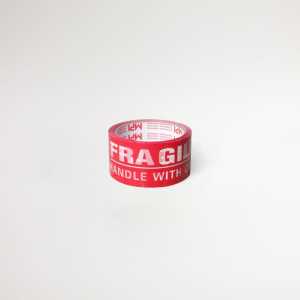 Lakban Fragile Merah Packing Makanan Jangan Dibanting