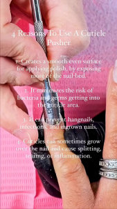 JNR Nail Pusher Tools /美甲工具死皮修甲钢推不锈钢金属加粗钢推修甲缘角质推去死皮钢推