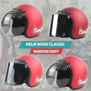 Helm Bogo Garis Classic Pria Wanita Dewasa SNI