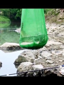 3 Size Nylon Fish Bag – Green Mesh Fast-Drying Net for Freshwater Saltwater