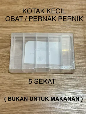(BOX SAJA) Kotak Penyimpanan Perhiasan Manik-Manik Accesoris Box Plastik Reiko Storage Box Spare Part Sekat Container Kotak Serbaguna Kotak Sekat