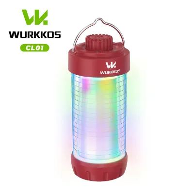 Wurkkos ตะเกียงตั้งแคมป์ CL01550LMพร้อมปรับอุณหภูมิสี/แบตสำรอง/RGB โหมดตำรวจ