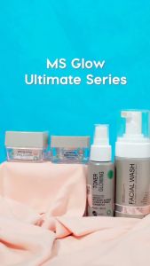 Paket Wajah MS GLOW Ultimate Series Ecer Untuk Wajah Berflek Hitam Keriput Dan Kusam Paket MS GLOW Ultimate