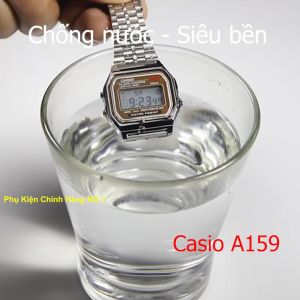 Đồng Hồ Nam/Nữ Casio A159 Gold .g. Made In Japan Chống Nước Siêu Bền Pin Lâu